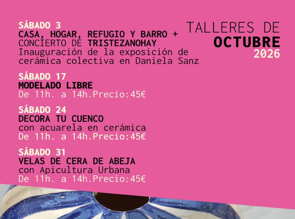 Talleres de cerámica en Daniela Sanz Cerámica