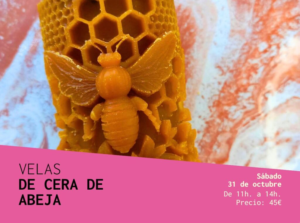 Laboratorio di candele in cera d'api presso Daniela Sanz Cerámica